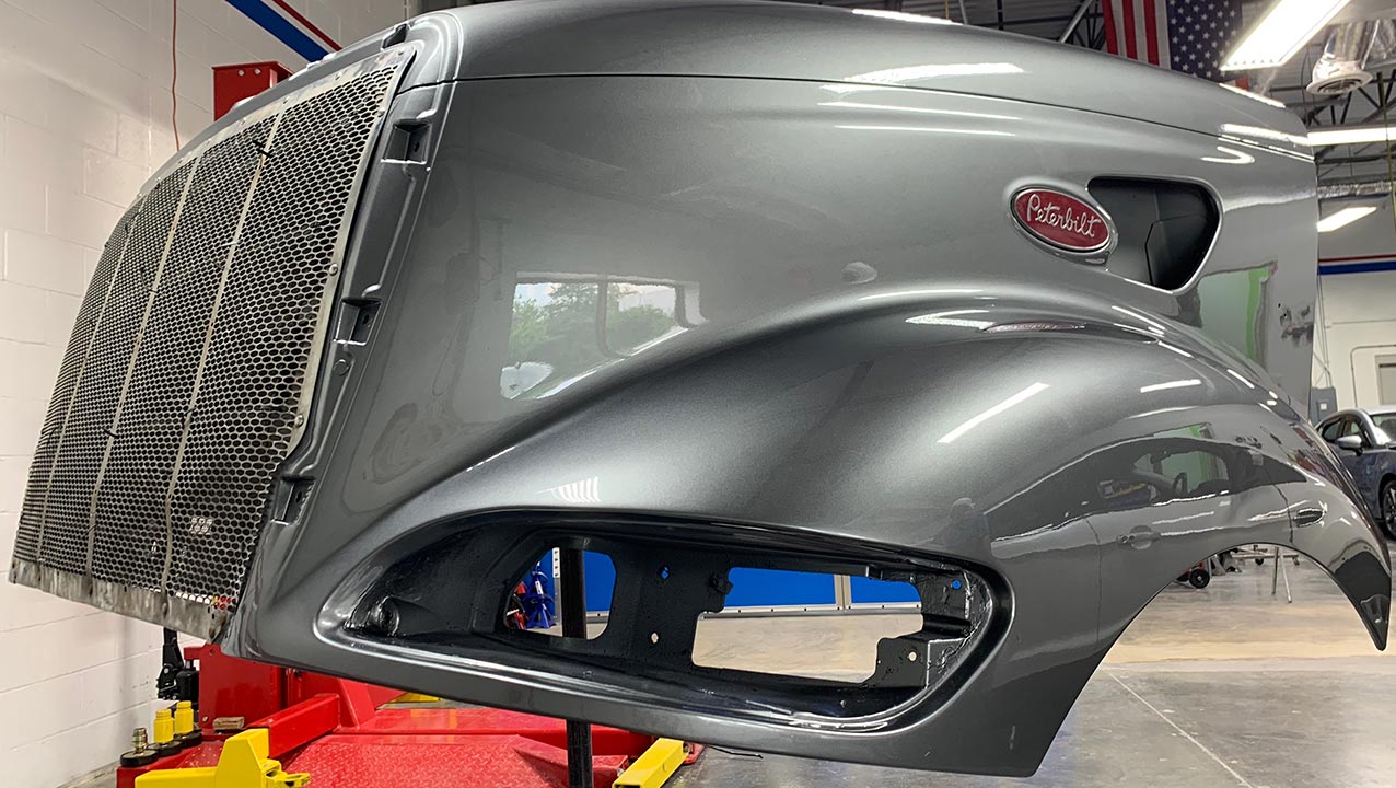 Truck hood repair