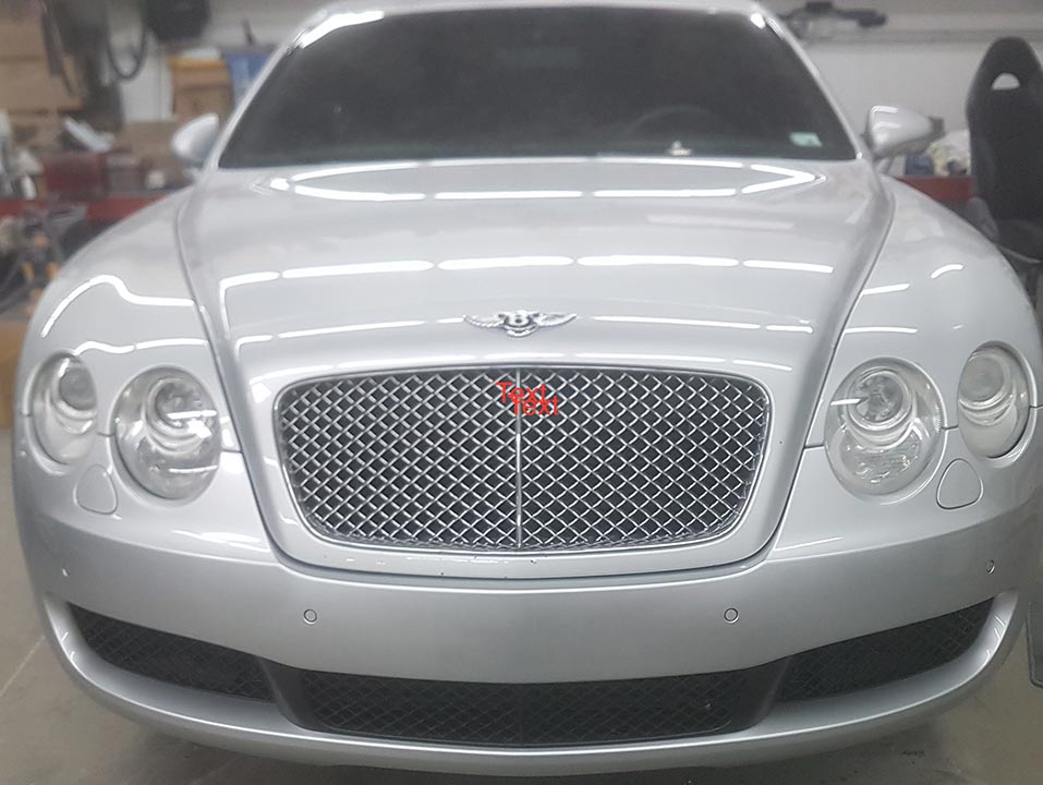 Bentley front bumper repair